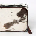 Hair-On Cowhide Rectangular Jewelry Case