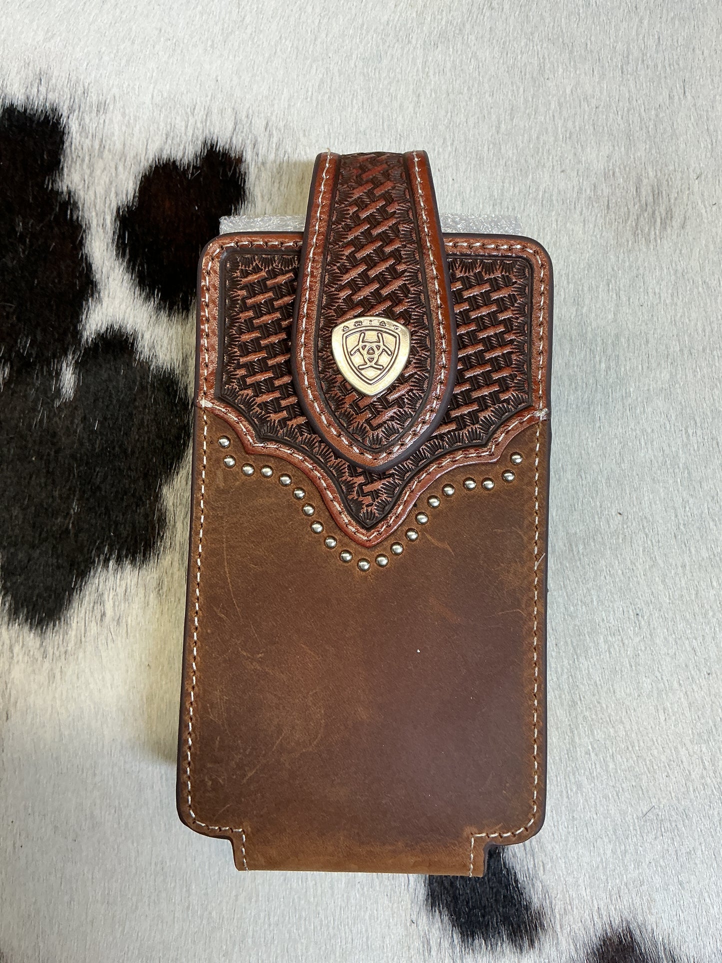 Leather w/Basket Stamping Cell Phone Case