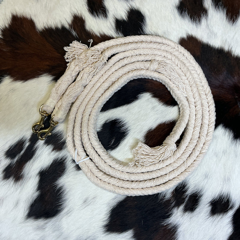 Flat Braided Cotton Split Reins