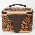 Hand-Tooled Leather Jewelry Case