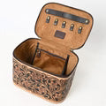 Hand-Tooled Leather Jewelry Case