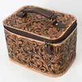 Hand-Tooled Leather Jewelry Case