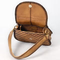 Quilt Style Leather Clutch
