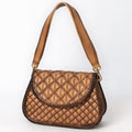 Quilt Style Leather Clutch