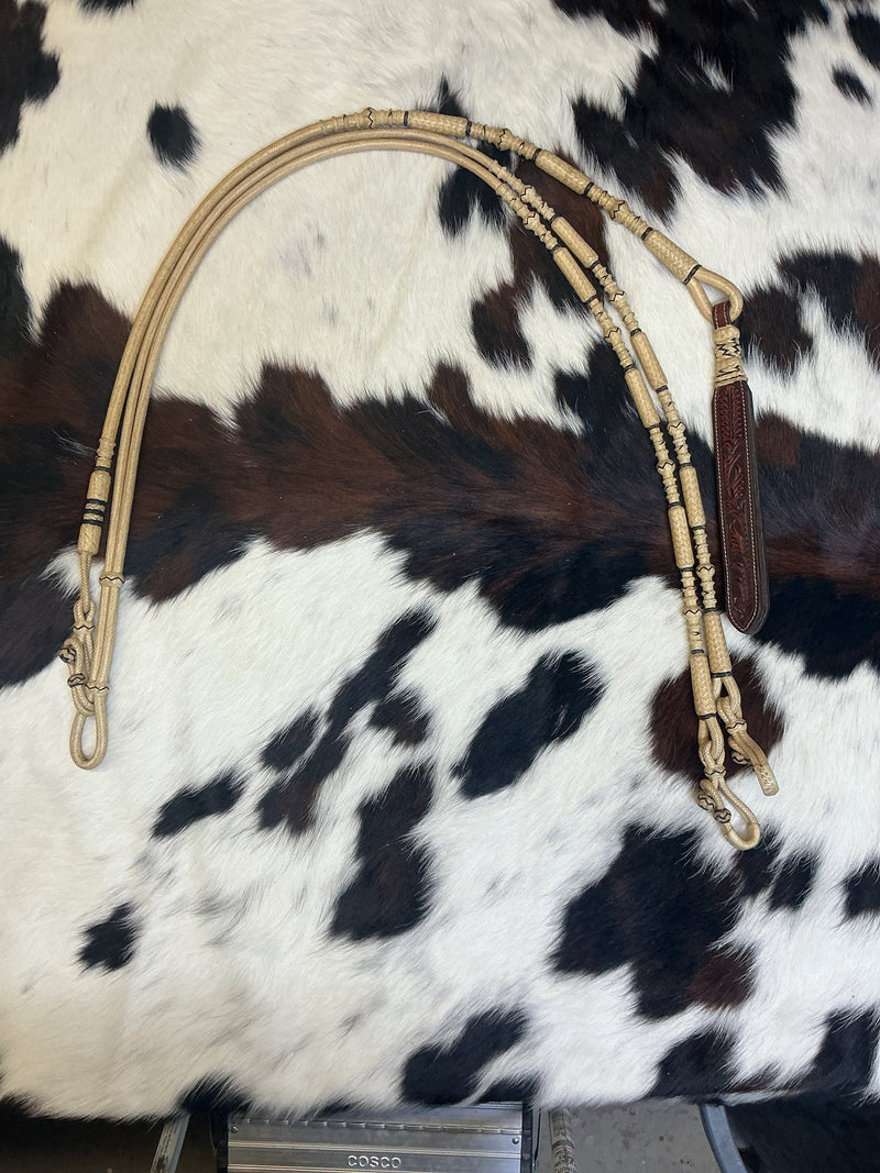 32 Plait 57" California w/Accents Reins & Romal