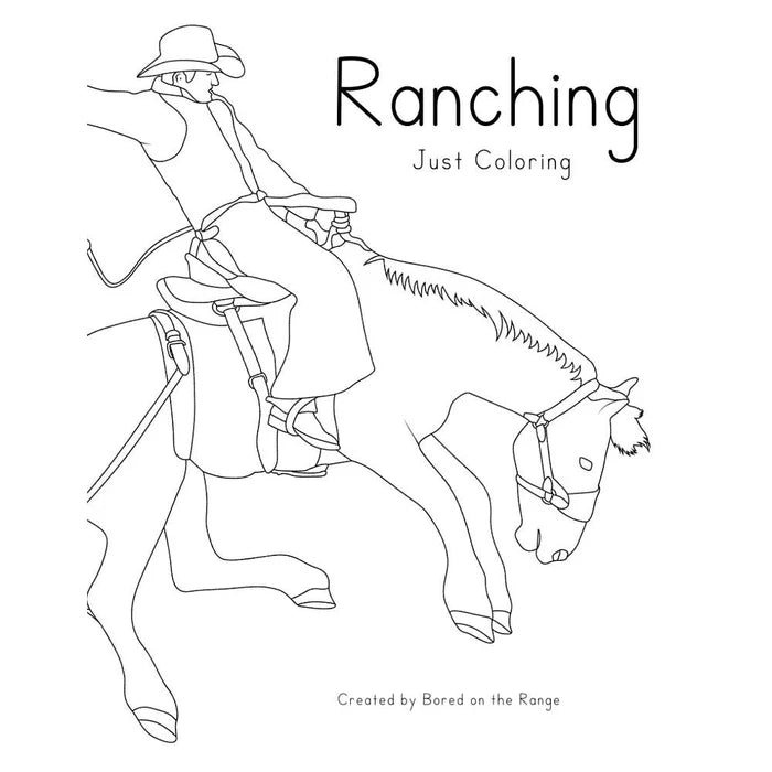 Ranching Coloring Book