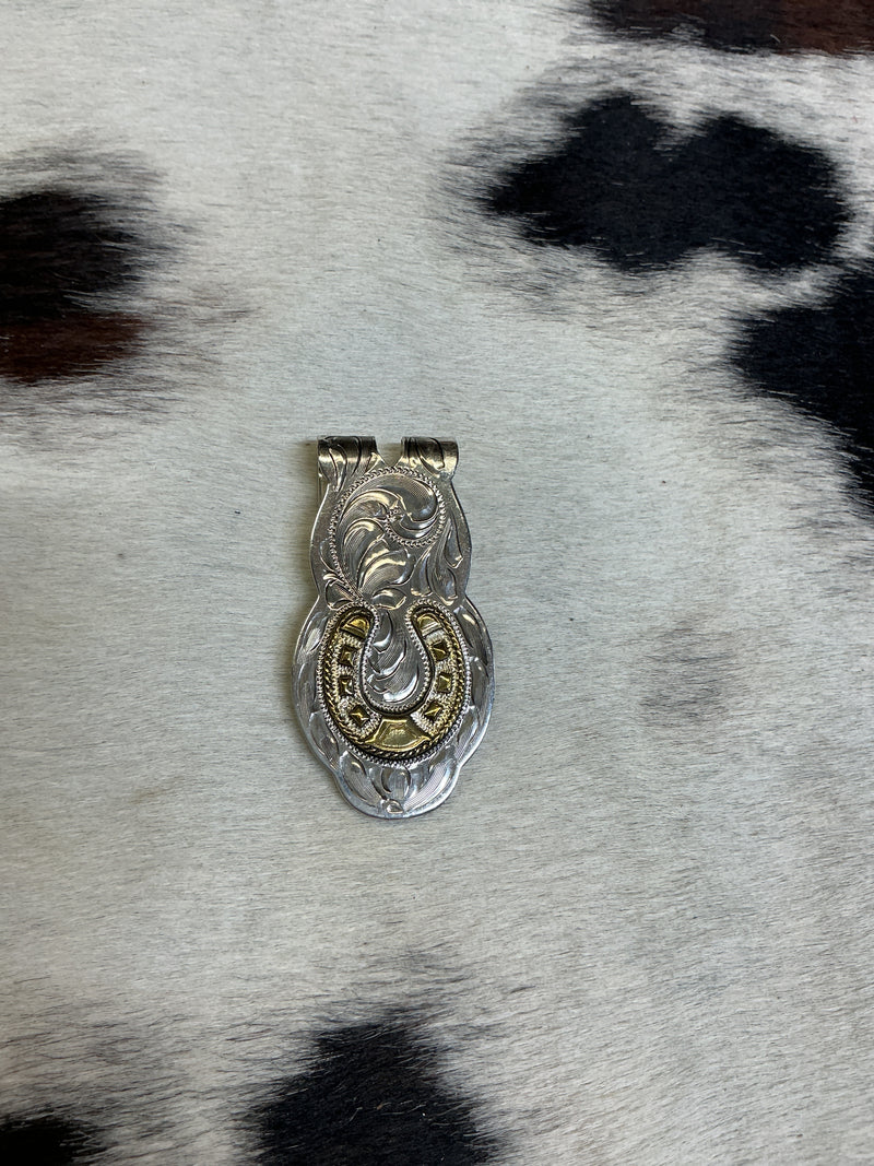 Engraved Money Clip w/Overlay Design