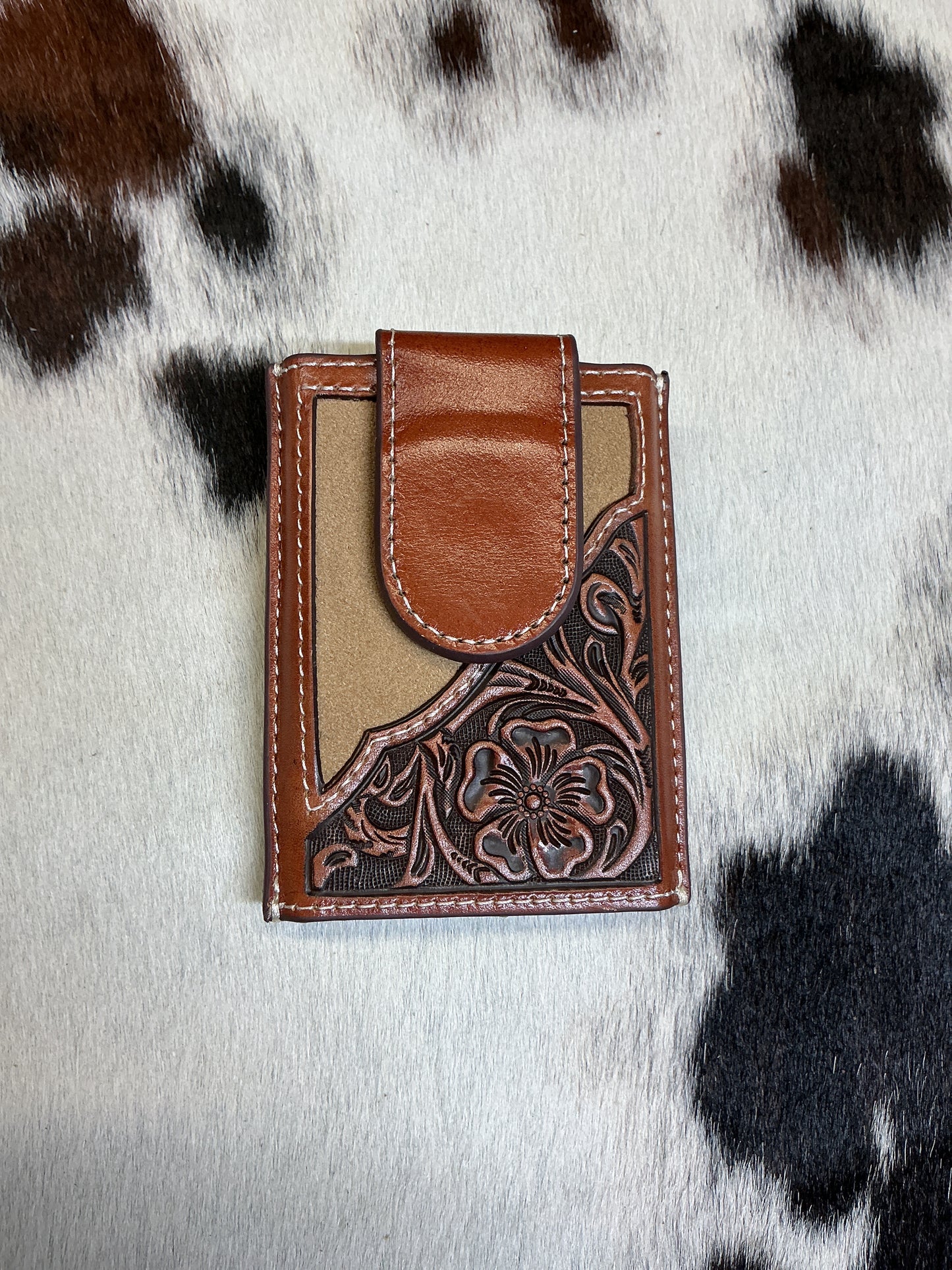 RFID Credit Card Wallet w/Magnetic Money Clip