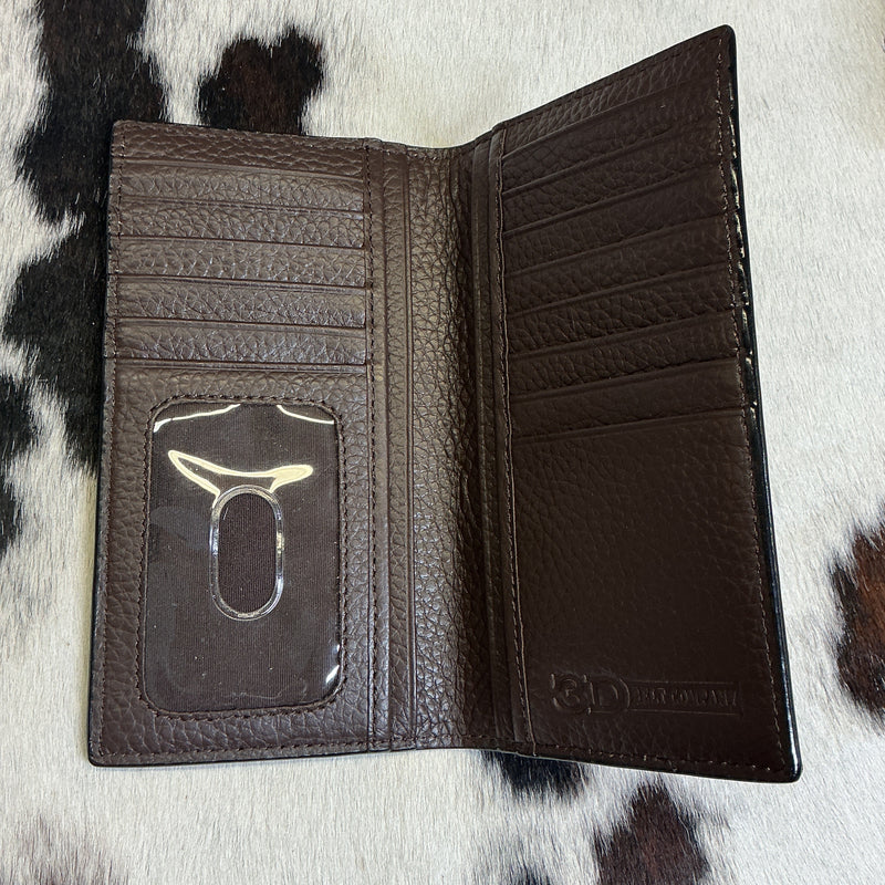 Checkered/Floral/Basket Checkbook Wallet