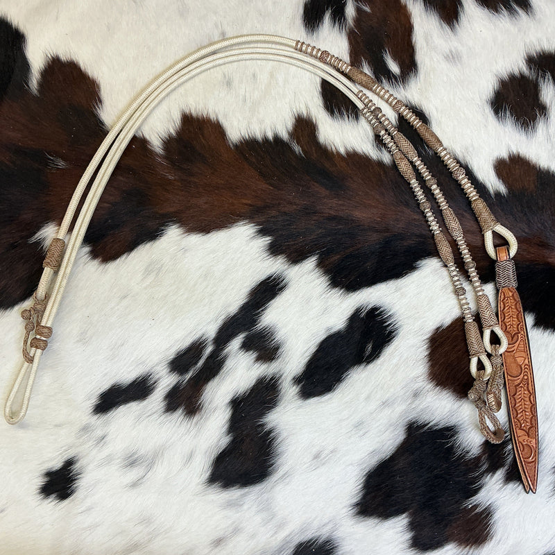 Braided Nylon California Reins & Romal