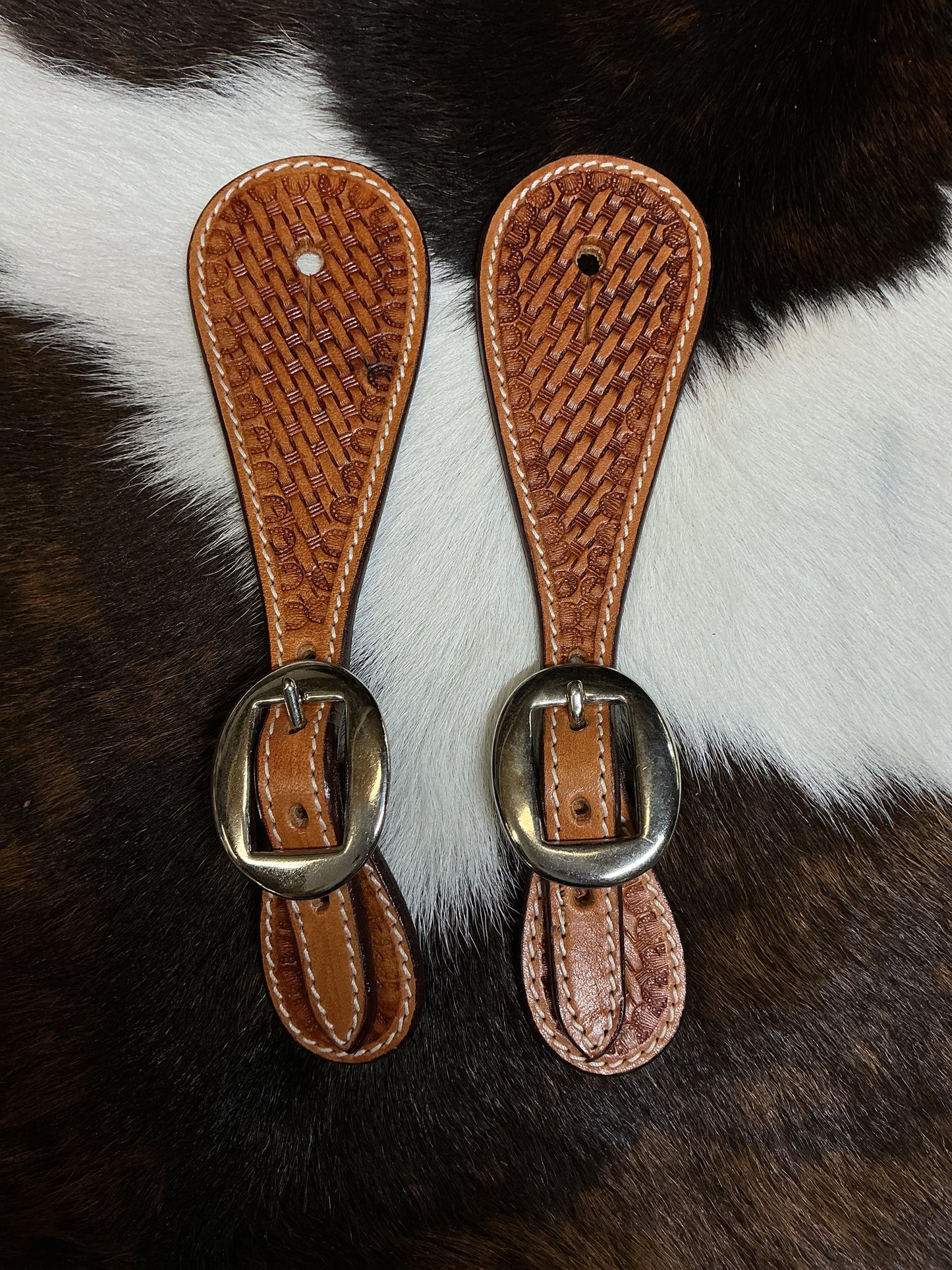 Tooled Youth Spur Strap