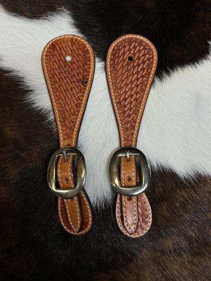 Tooled Youth Spur Strap