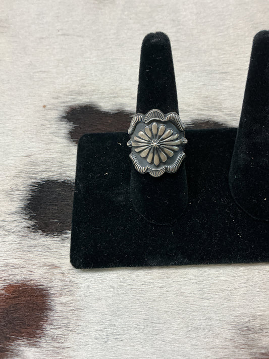 Sterling Silver Stamped Ring