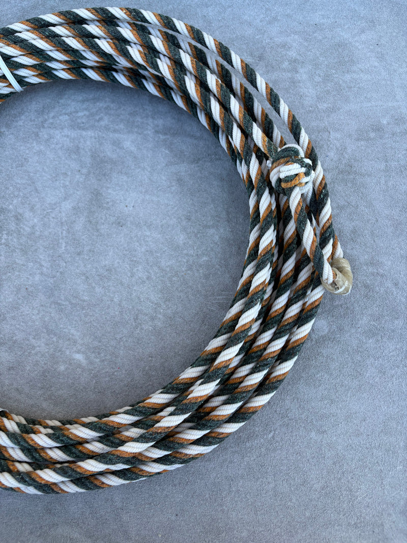 5/16" 60' Waxed Cotton - Yellow, Green & White