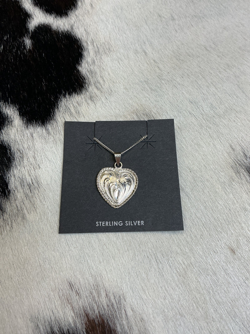 Sterling Silver Heart Necklace