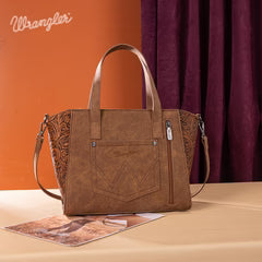 Wrangler Genuine Hair-On Cowhide Wide Tote/Crossbody