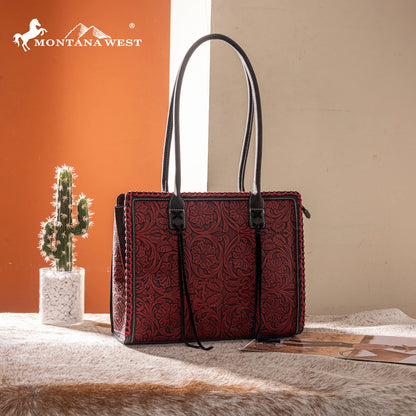 Montana West Tooled Concealed Carry Tote