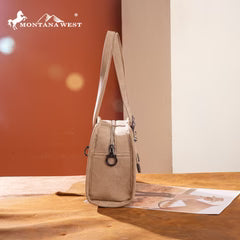 Montana West Western Tooled Small Satchel Bag