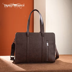 Trinity Ranch Genuine Cowhide Carry-All Cowhide Concealed Carry Large Tote