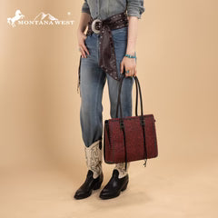 Montana West Tooled Concealed Carry Tote