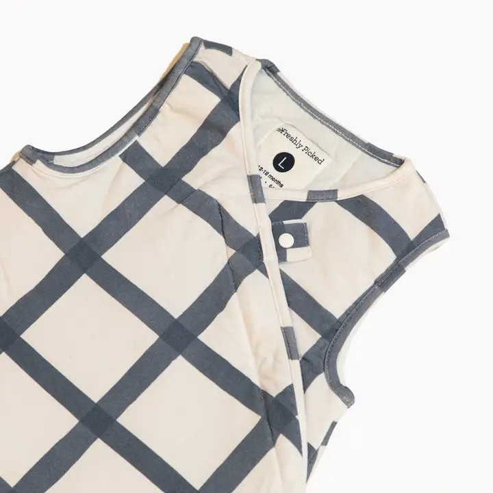 Indigo Windowpane Blanket Sleep Sack