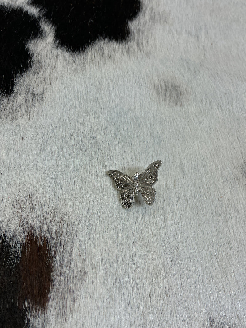 Sterling Silver 1" Butterfly Bolt Back Concho