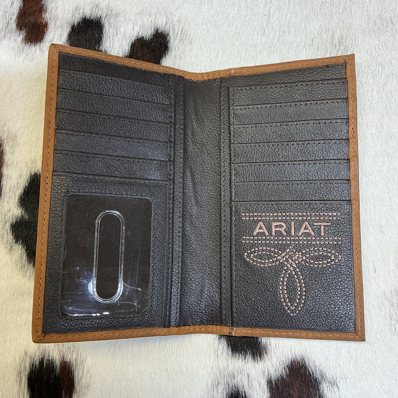 Patchwork Leather Checkbook Wallet