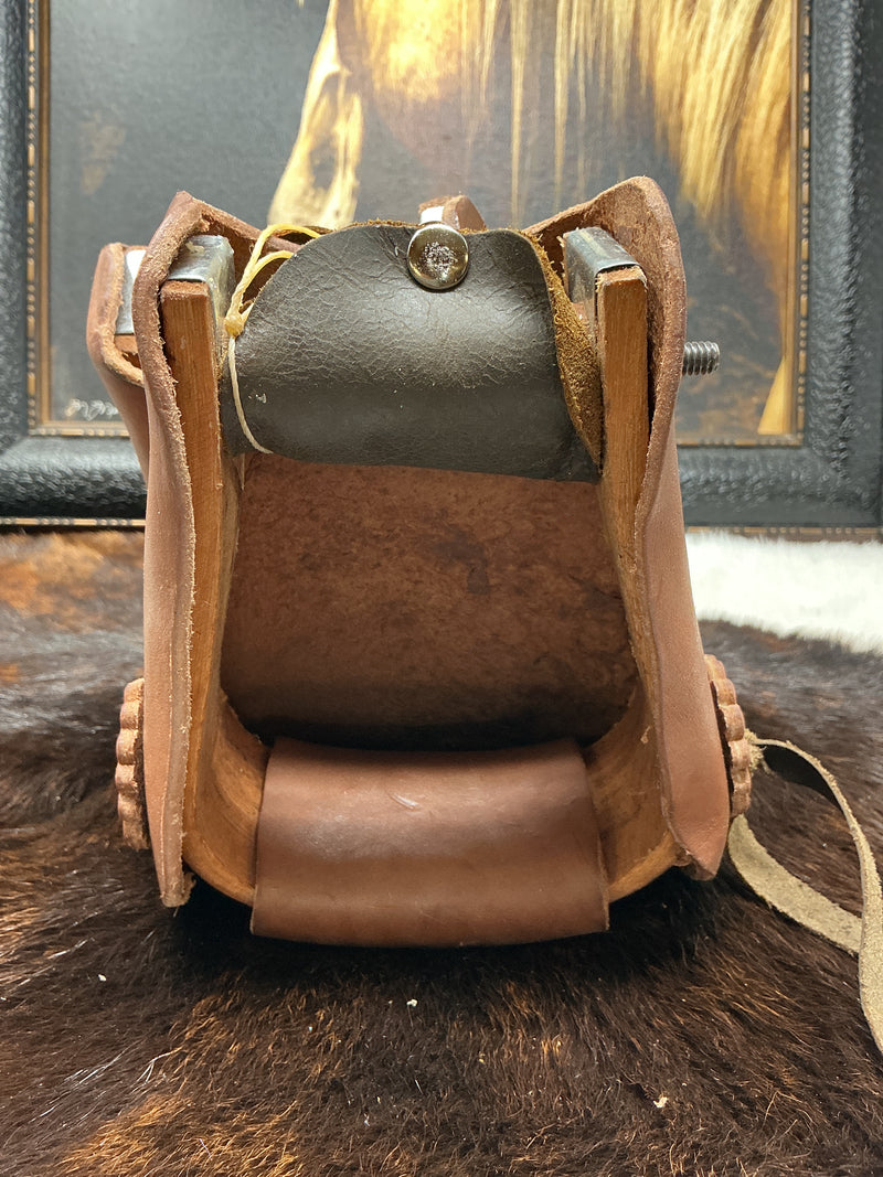 Small Kid's Tapadero w/Wood Stirrup