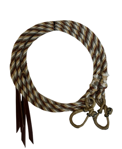 Alpaca Split Rein W/Rawhide Connectors