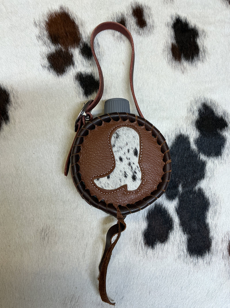 Leather Covered Mini Canteen