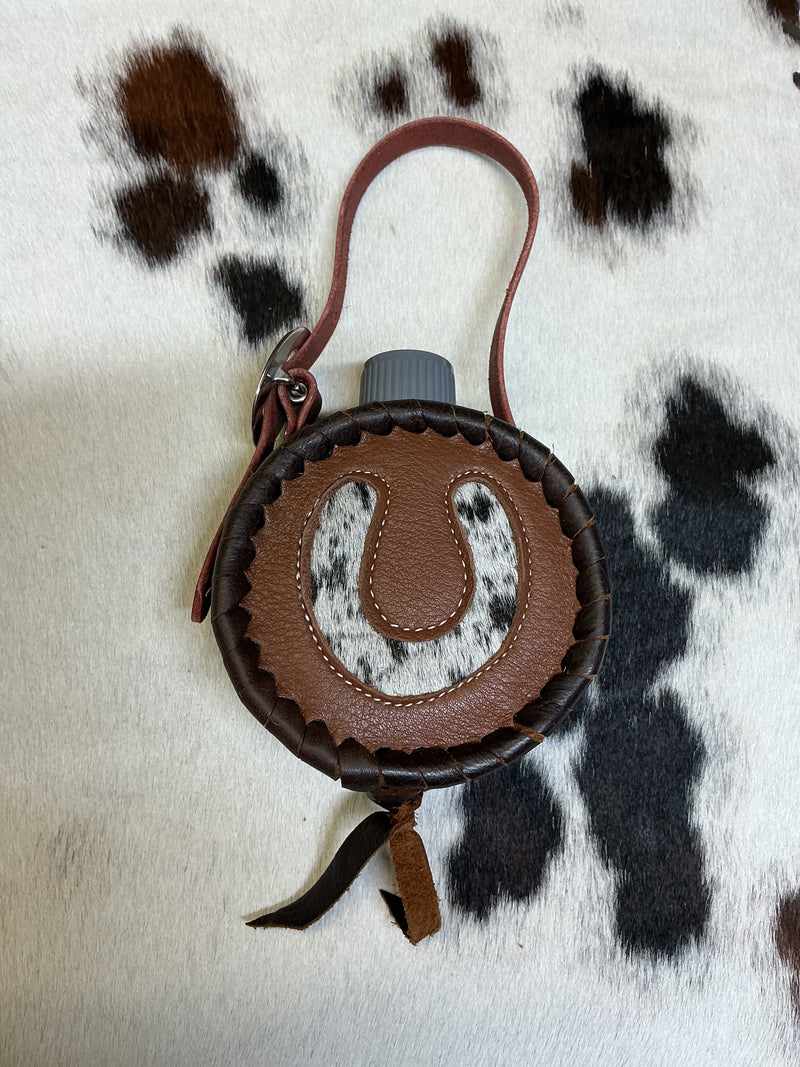Leather Covered Mini Canteen