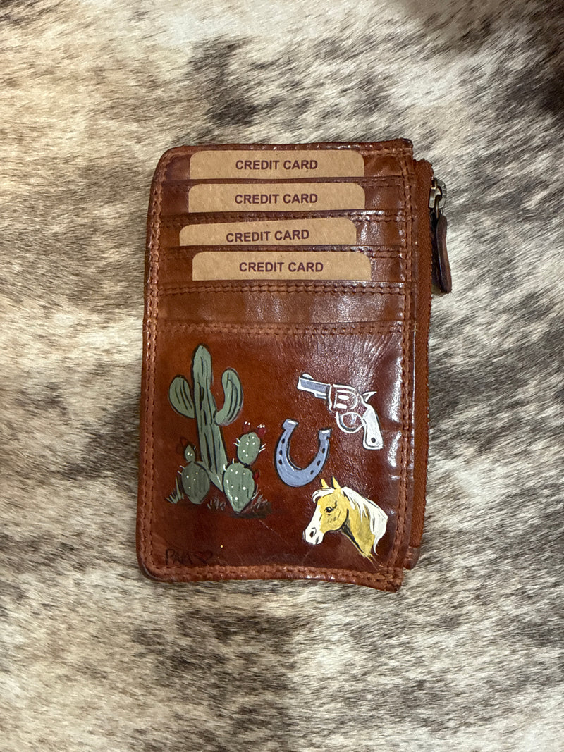 Hand Painted Card Wallets