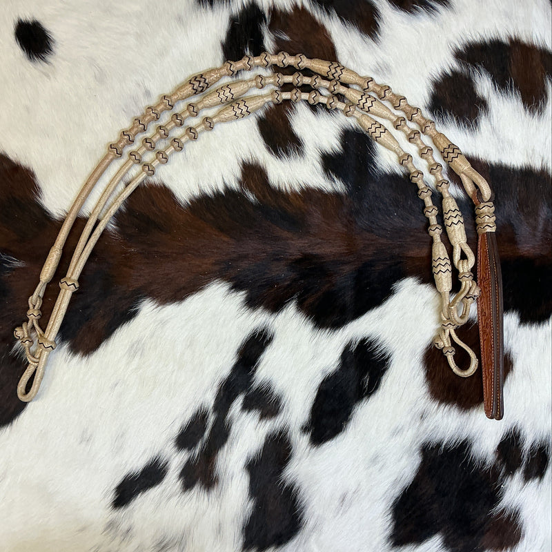 24 Plait Oklahoma w/accents Reins & Romal