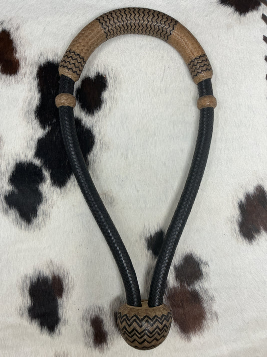 30 Plait 5/8" Dyed Rawhide w/Accents Bosal