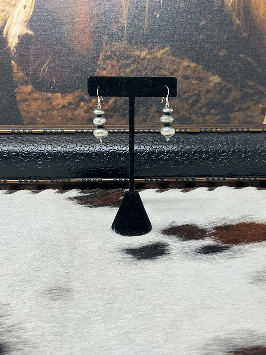 Navajo Pearl Dangle Earrings