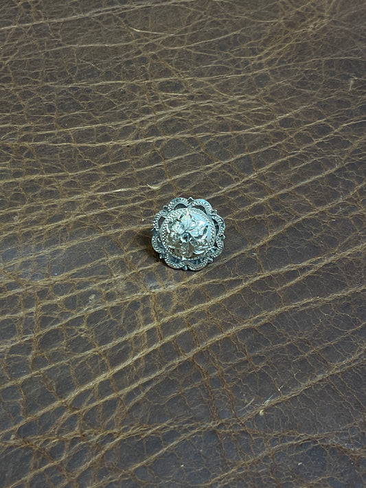 Sterling Silver 3/4" Bolt Back Concho