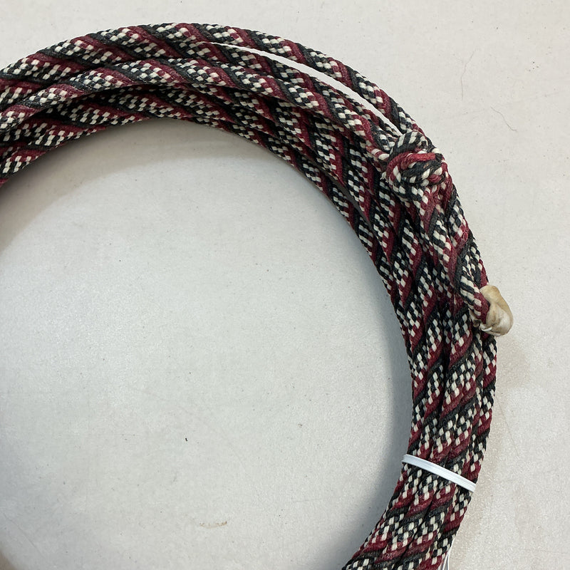 5/16" 60' Waxed Cotton - Red, White & Black