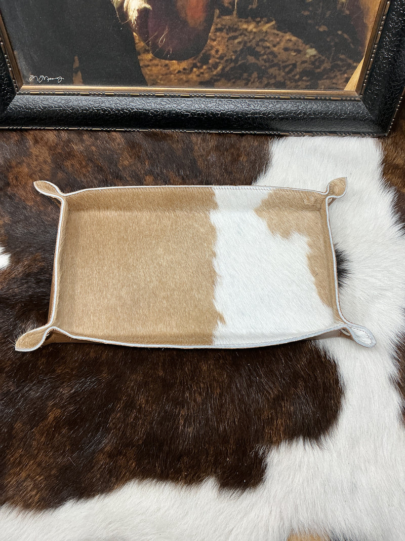Large Cowhide Tray