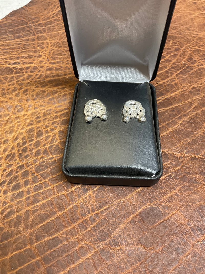 Sterling Silver Alamar Knot Post Earrings
