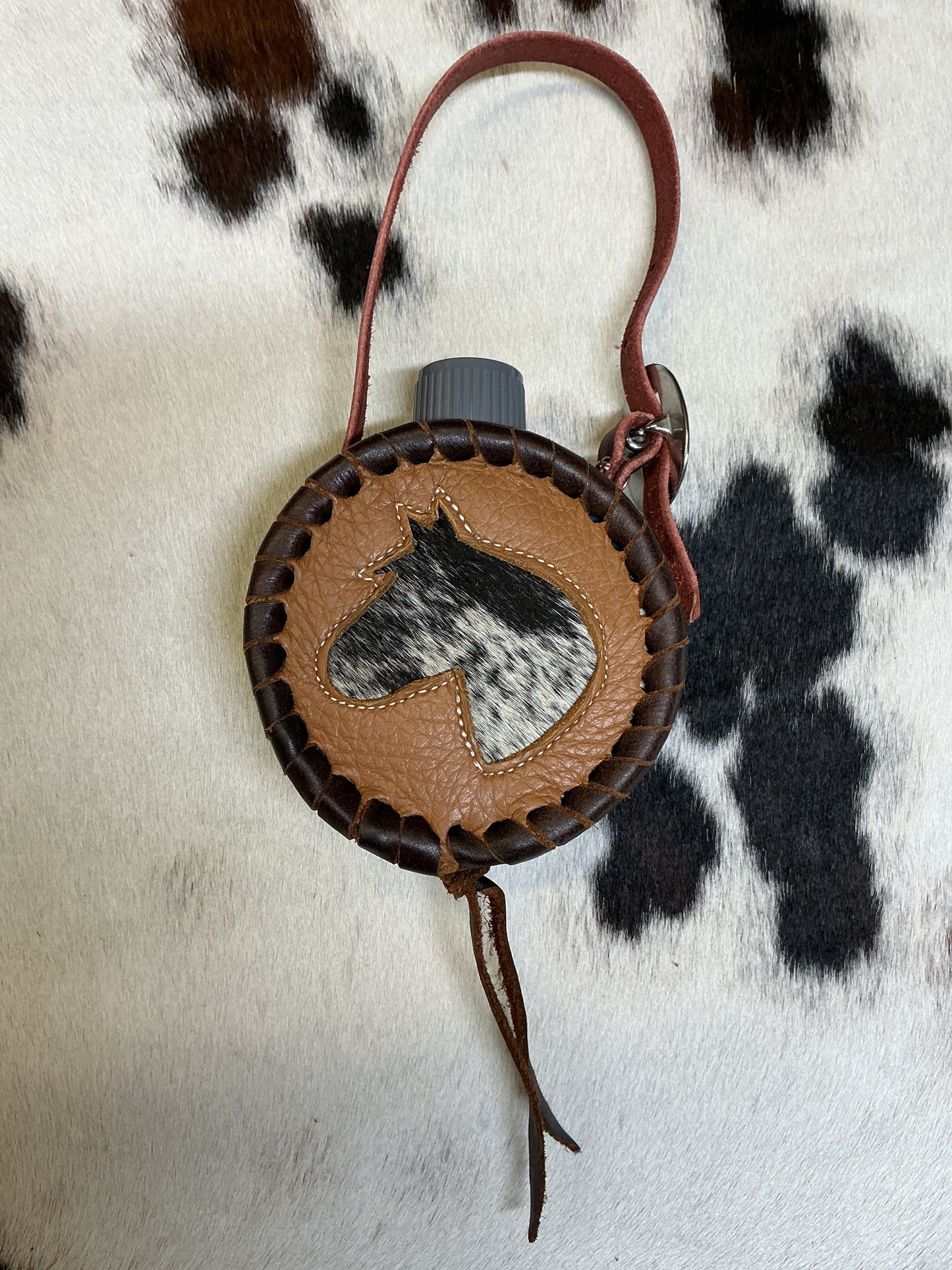 Leather Covered Mini Canteen