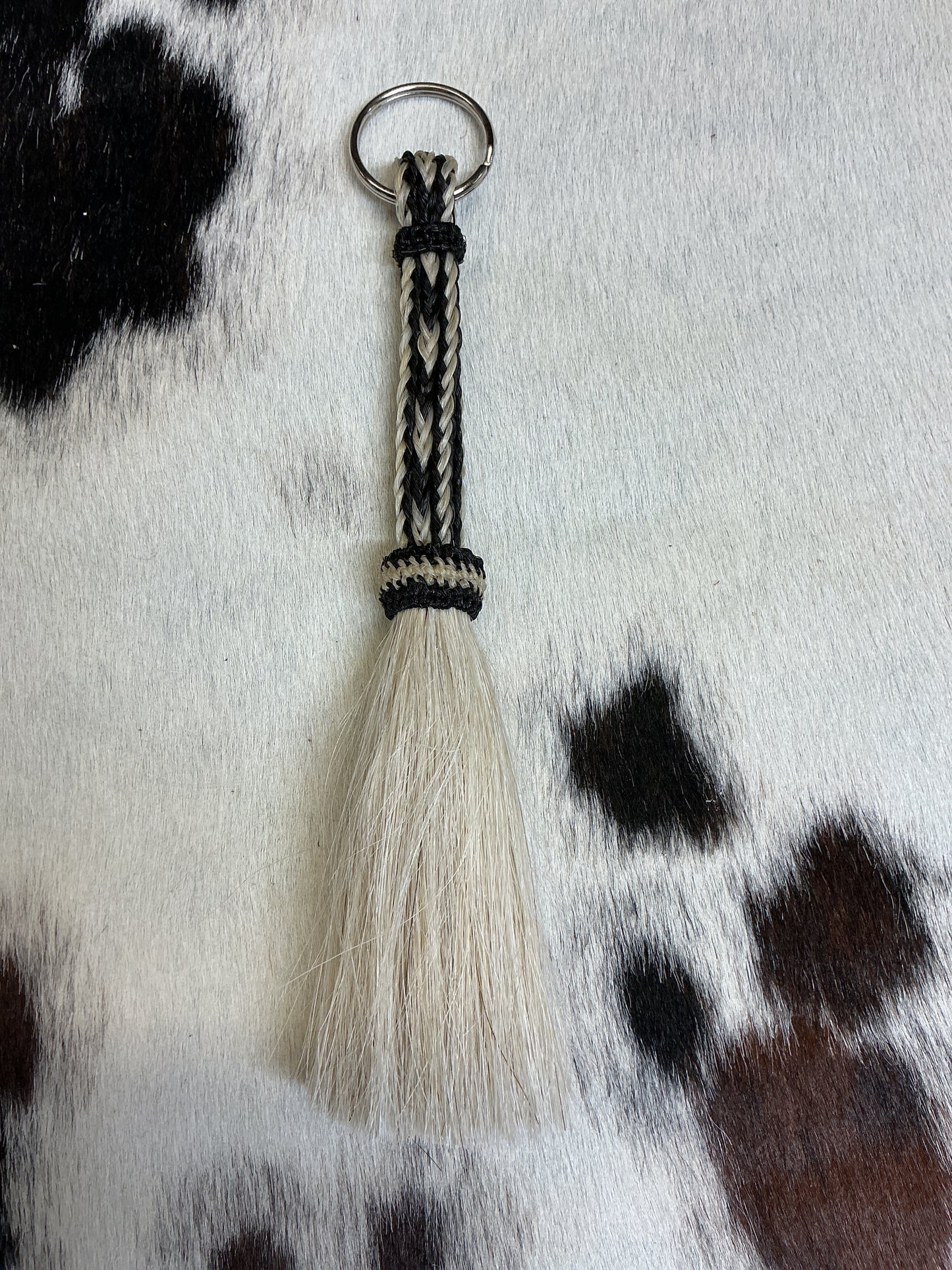 Flat Braided Horsehair Keychain