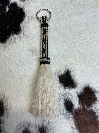 Flat Braided Horsehair Keychain