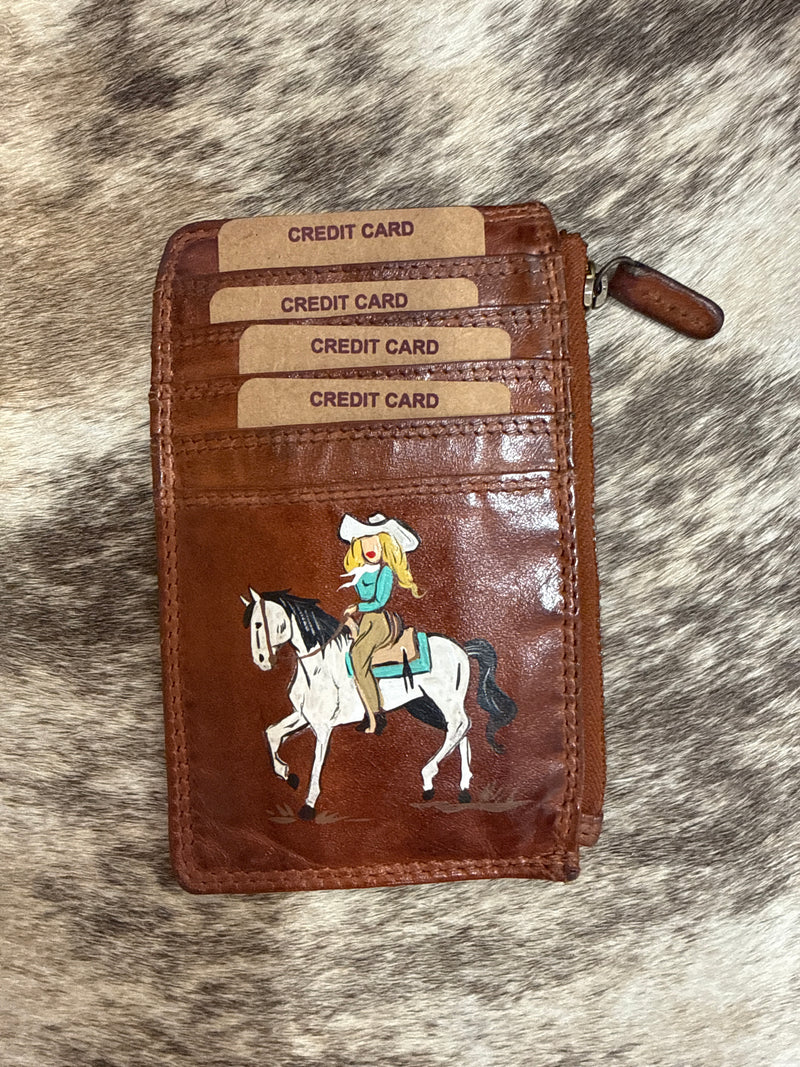 Hand Painted Card Wallets