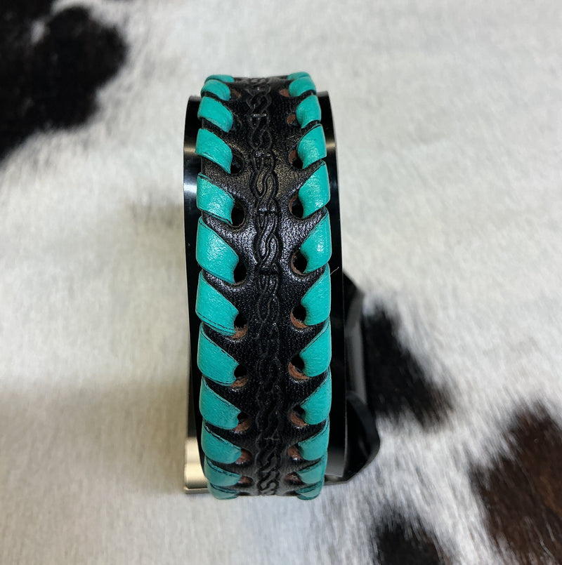 Leather Laced Bracelet