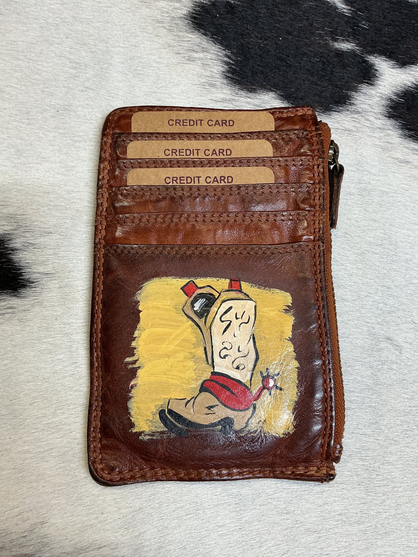 Hand Painted Card Wallets