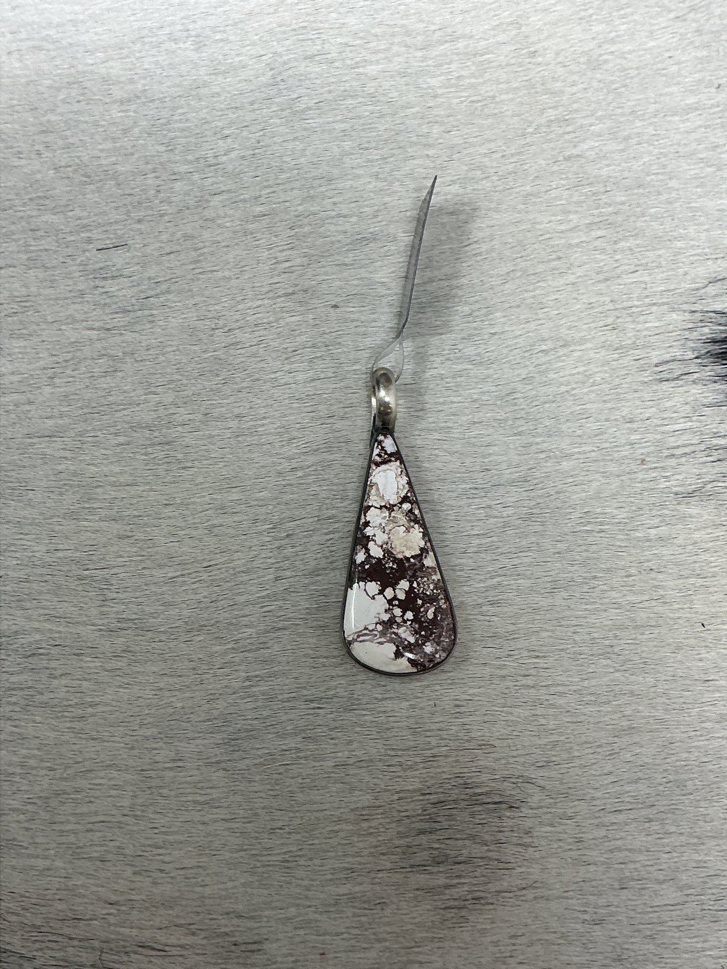 White Buffalo Teardrop Pendant