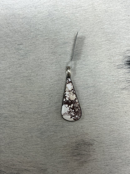 White Buffalo Teardrop Pendant