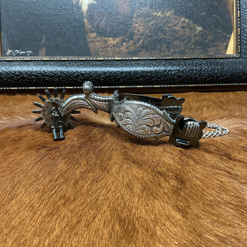 Decorative Accent B/B Single Sterling Spur