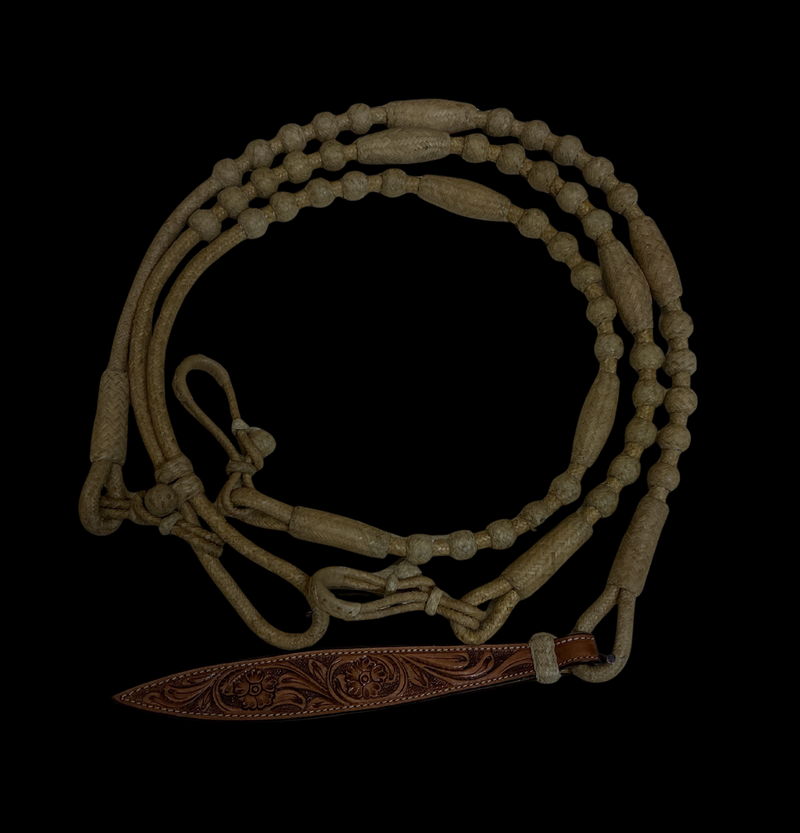 30 Plait Cowboy Oklahoma Reins & Romal