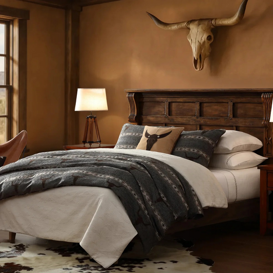 Chisholm Longhorn Chenille Jacquard Comforter Set